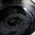 Premium Ceramic Ramen Bowl – Black Gunmetal Swirl Glaze 24.5cm, 900ml
