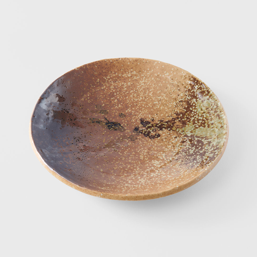 Premium Dinner Plate – Brown Wabi Sabi Glaze 24cm