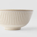 Premium Ceramic Bowl – Cream Ridged Alabaster Glaze 16cm, 500ml
