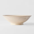 Premium Ceramic Ramen Bowl – Cream Ridged Alabaster Glaze 25cm, 900ml