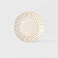 Premium Ceramic Saucer – Cream Ridged Alabaster Glaze 14cm, 100ml