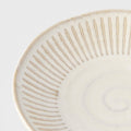 Premium Tapas Plate – Beige Ridged Alabaster Glaze 16.5cm