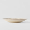 Premium Dinner Plate – Beige Ridged Alabaster Glaze 23cm