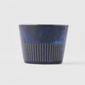 Premium 175ml Ridged Indigo Blue Glaze Soba Cup Dishwasher Microwave Safe