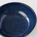 Premium Ridged Pasta Bowl – Dark Blue Indigo Blue Glaze 16cm, 450ml