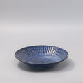 Premium Ceramic Bowl – Blue Ridged Indigo Glaze 25cm, 800ml