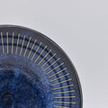Premium Ceramic Bowl – Blue Ridged Indigo Glaze 25cm, 800ml