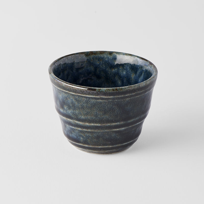 Premium 7cm Midnight Blue Glaze Ceramic Cup 120ml Dishwasher Microwave Safe
