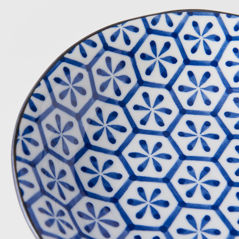 Premium 20.5cm Flower Design Ceramic Pasta Bowl 200ml Dishwasher Microwave Safe