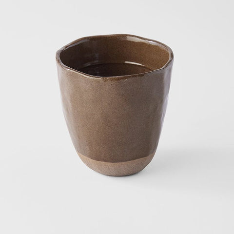 Lopsided Mug 275ml Hazel Brown Glaze - SuperSaverAU - view 1