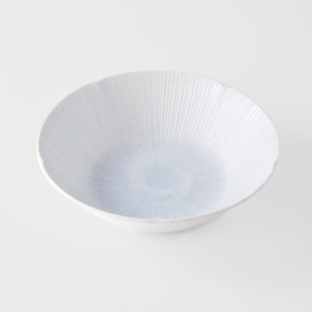 Premium 21cm Ice White Glaze Ceramic Bowl 800ml Dishwasher Microwave Safe
