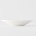 Premium 22.5cm Ice White Glaze Ceramic Pasta Bowl 350ml Dishwasher Microwave Safe
