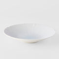 Premium 24.5cm Ice White Glaze Ceramic Pasta Bowl 550ml Dishwasher Microwave Safe
