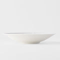 Premium 24.5cm Ice White Glaze Ceramic Pasta Bowl 550ml Dishwasher Microwave Safe