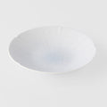 Premium 24.5cm Ice White Glaze Ceramic Pasta Bowl 550ml Dishwasher Microwave Safe