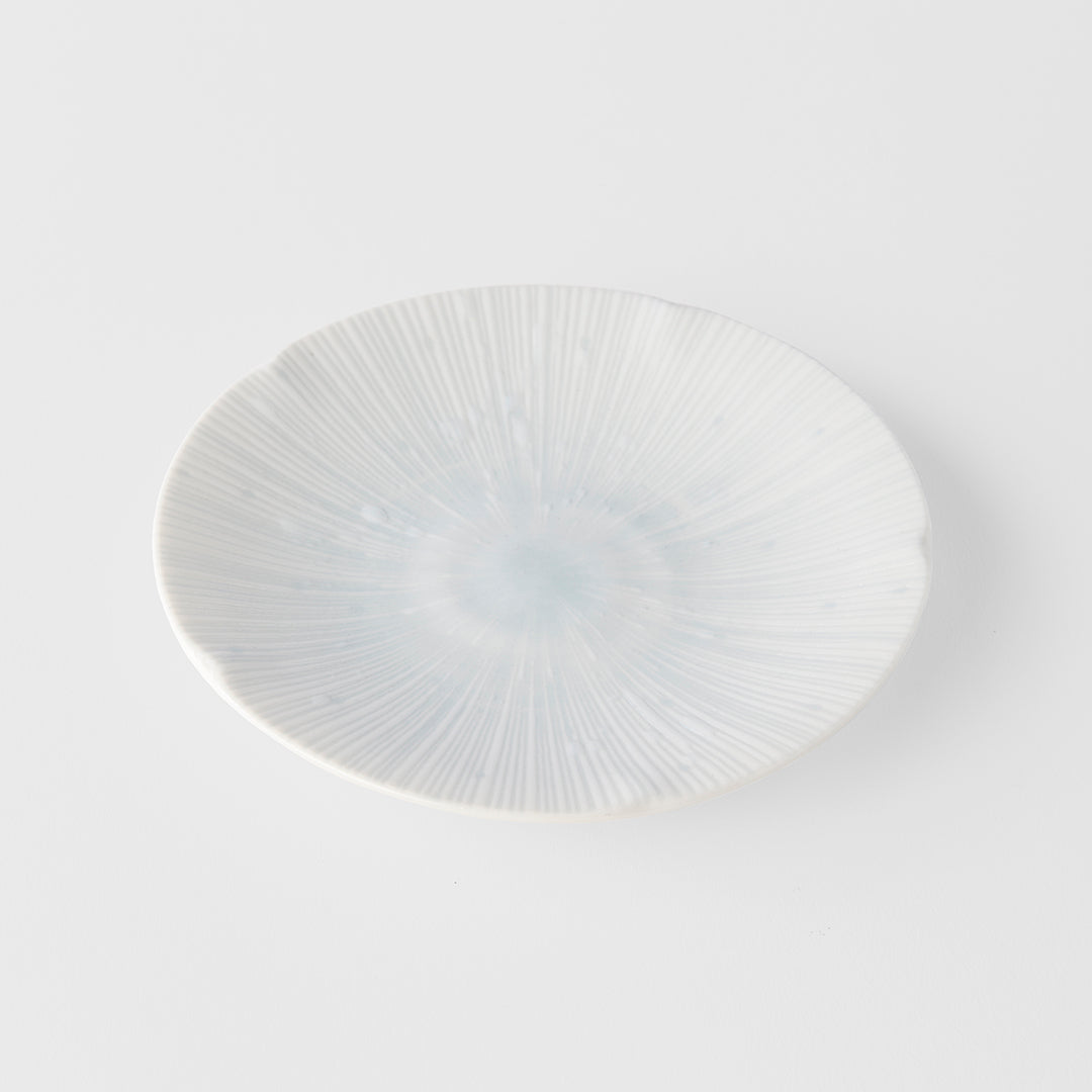 Premium Tapas Plate – White Ice White Glaze 13cm