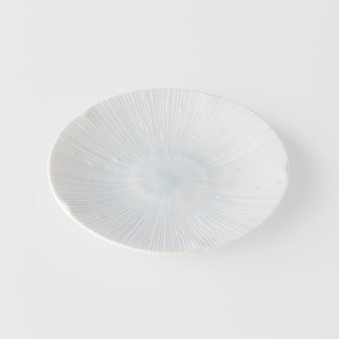 Premium Tapas Plate – White Ice White Glaze 13cm