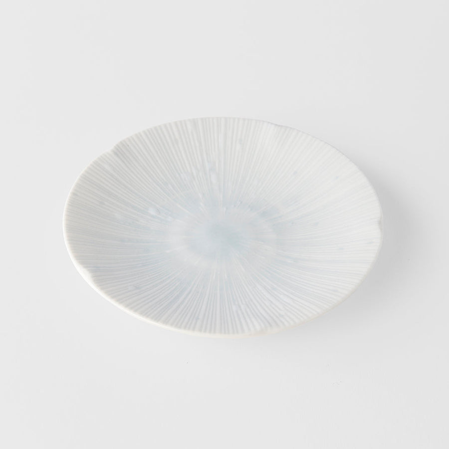 Premium Tapas Plate – White Ice White Glaze 13cm