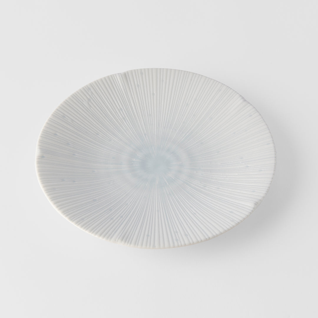 Premium 22cm Ice White Glaze Ceramic Side Plate Dishwasher Microwave Safe