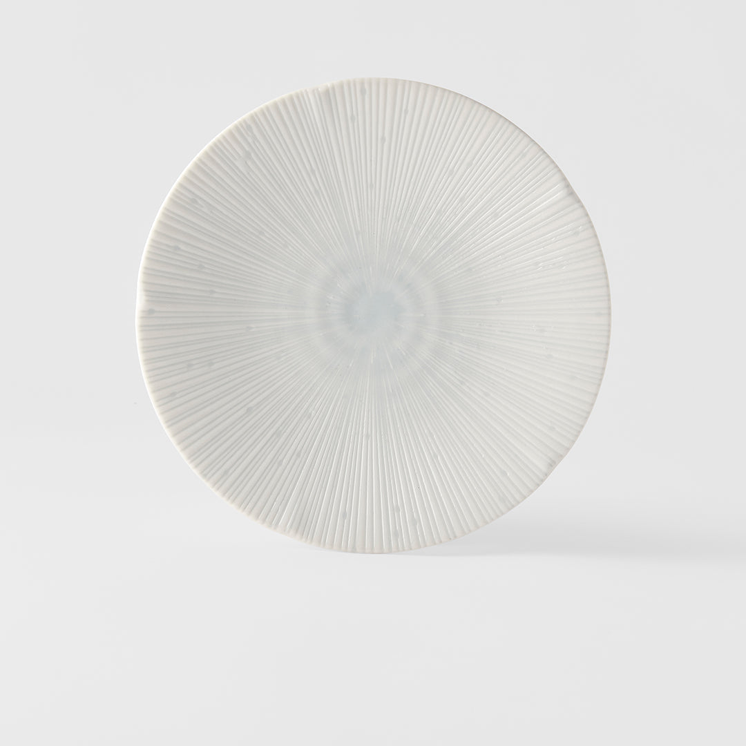 Premium 22cm Ice White Glaze Ceramic Side Plate Dishwasher Microwave Safe