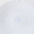 Premium 24.5cm Ice White Glaze Ceramic Dinner Plate Dishwasher Microwave Safe