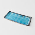 Premium 42cm Sky Blue Glaze Ceramic Serving Platter Dishwasher Safe