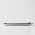 Premium 42cm Sky Blue Glaze Ceramic Serving Platter Dishwasher Safe