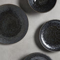 Premium 28.5cm Black Pearl Glaze Ceramic Dinner Plate Dishwasher Microwave Safe
