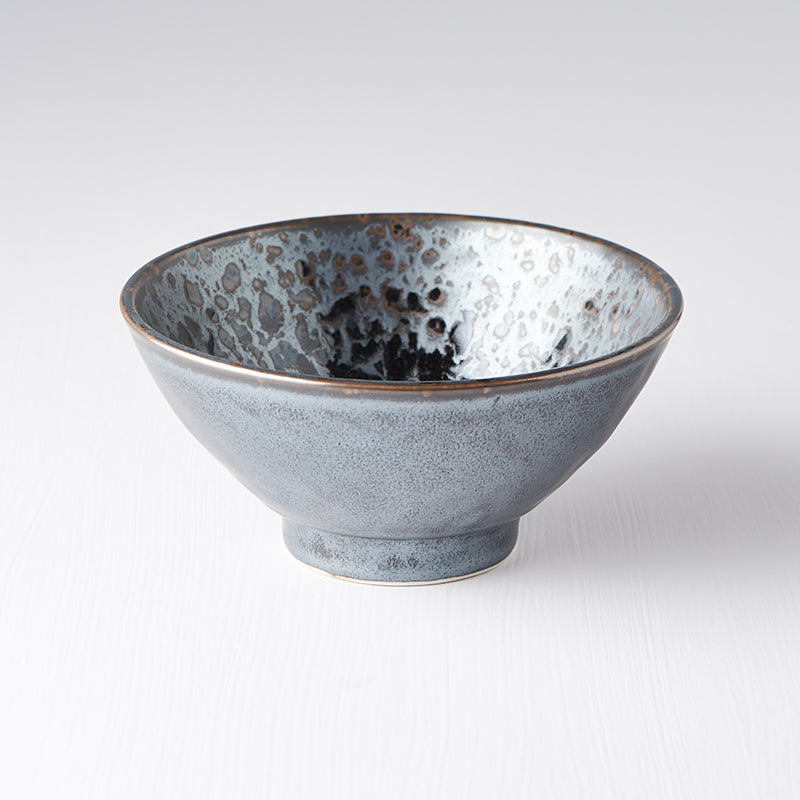 Premium Ceramic Bowl – Black Pearl Glaze 15cm, 450ml