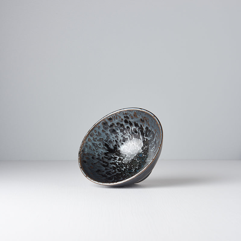 Premium Ceramic Bowl – Black Pearl Glaze 15cm, 450ml