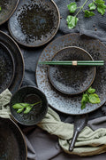 Premium Ceramic Bowl – Black Pearl Glaze 13cm, 200ml