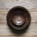 Premium Plate – Bronze Converging Line Glaze 28cm