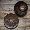 Premium Plate – Bronze Converging Line Glaze 28cm