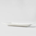 Premium 33cm White Blossom Glaze Rectangular Ceramic Platter Dishwasher Microwave Safe