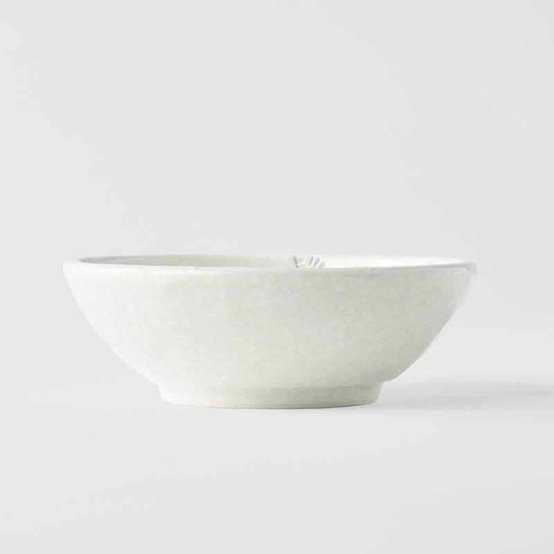 White Blossom Glaze 13cm Ceramic Bowl 200ml Dishwasher Microwave Safe