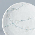 White Blossom Glaze 13cm Ceramic Plate Dishwasher Microwave Safe