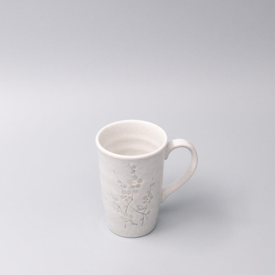 Premium 300ml White Blossom Glaze Ceramic Mug Japanese Tea Coffee Cup