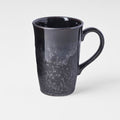 Premium 280ml Matte and Shiny Black Glaze Ceramic Mug with Handle