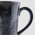 Premium 280ml Matte and Shiny Black Glaze Ceramic Mug with Handle