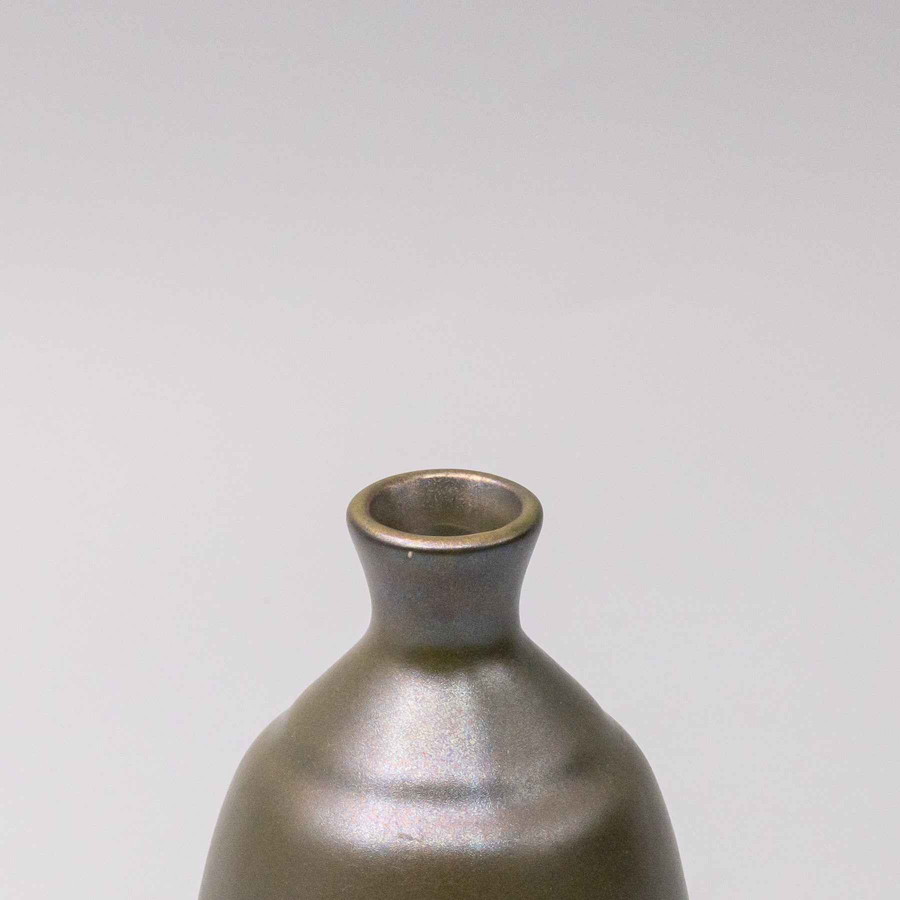 Premium Sake Jug – Dark Lustre Glaze 275ml, 8cm