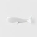 Premium Whale Chopstick Rest with Pure White Glaze