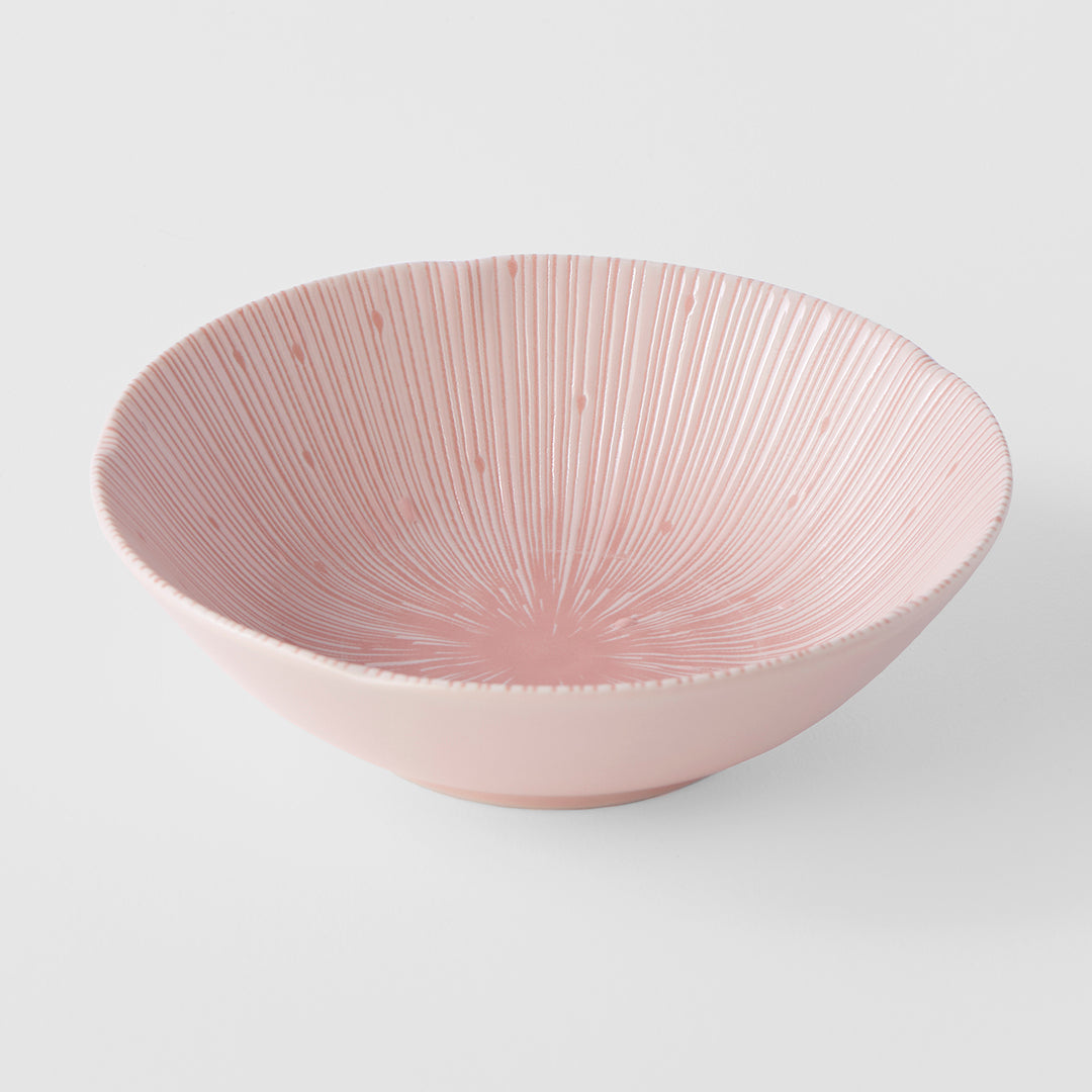 Premium 14cm Ice Pink Glaze Ceramic Bowl 200ml Dishwasher Microwave Safe