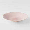 Premium 24.5cm Ice Pink Glaze Ceramic Pasta Bowl 550ml Dishwasher Microwave Safe