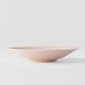 Premium 24.5cm Ice Pink Glaze Ceramic Pasta Bowl 550ml Dishwasher Microwave Safe
