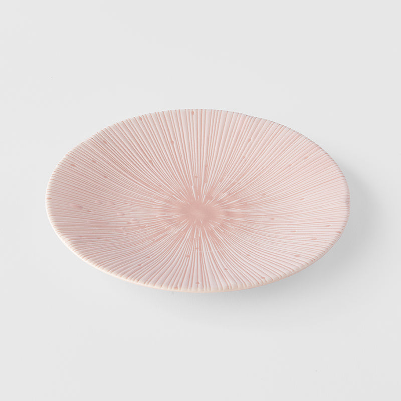 Premium Ceramic Tapas Plate – Pink Ice Pink Glaze 16.5cm
