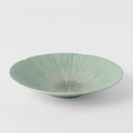 Premium 22.5cm Ice Green Glaze Ceramic Pasta Bowl 350ml Dishwasher Microwave Safe
