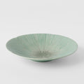 Premium 22.5cm Ice Green Glaze Ceramic Pasta Bowl 350ml Dishwasher Microwave Safe