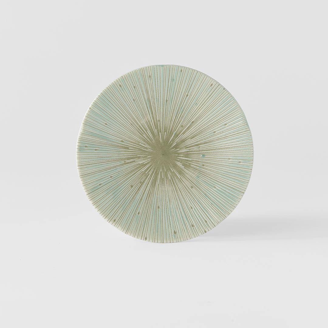 Premium Ceramic Tapas Plate – Green Ice Green Glaze 16.5cm