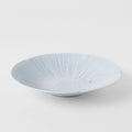 Premium 22.5cm Ice Blue Glaze Ceramic Pasta Bowl 350ml Dishwasher Microwave Safe