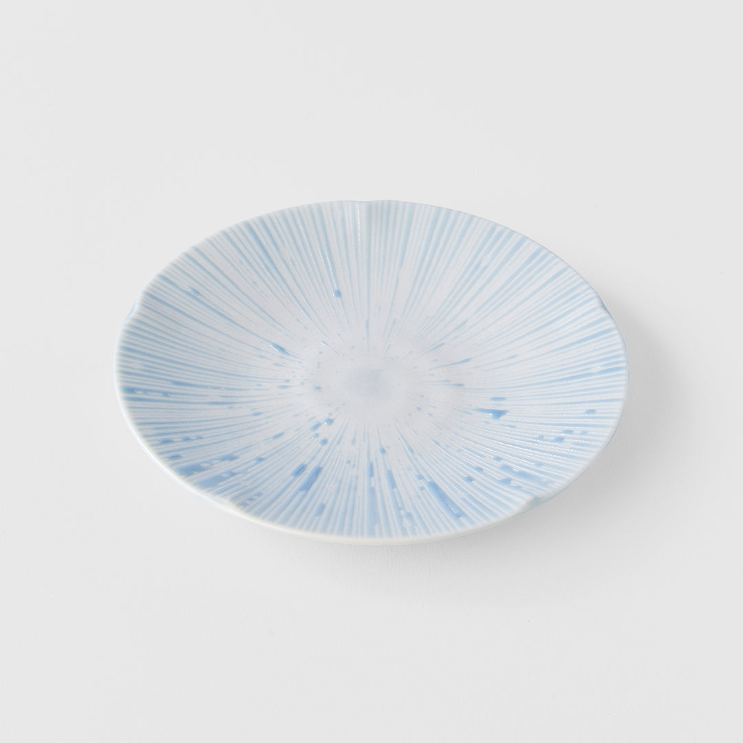 Premium Ceramic Tapas Plate – Ice Blue Glaze 13cm